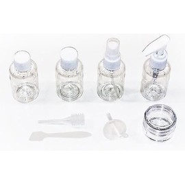 Travel Bottle Set 8 pieces + Ziploc Bag
