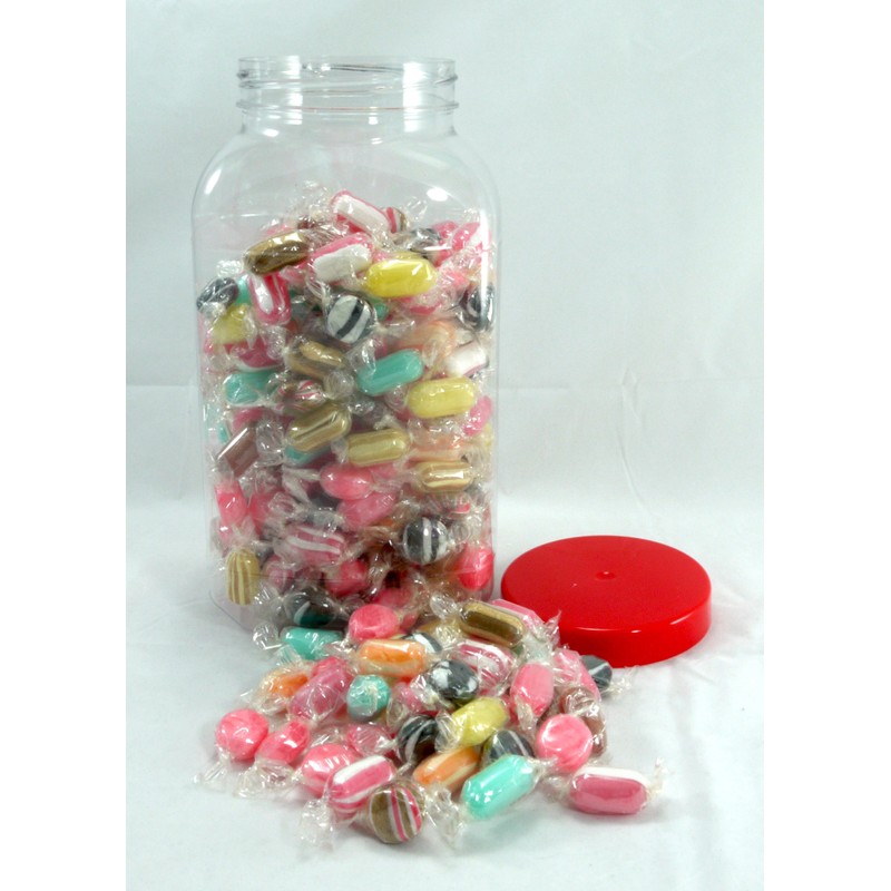 Britten & James Plastic Jars Large Square 4430ml Red Lids