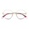 POLAROID Model PLD D490/G Ladies Oval Metal Eyeglass Frame (Includes