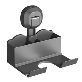 Fönhalter Ohne Bohren, FöHn Halterung Ohne Bohren, Wandhalterung, Multifunktionale Aufbewahrung, Rostfreies, Geeignet Für Glatte Oberflächen Von Fliesen, Marmor, Lackierten Platten Und Metallplatten