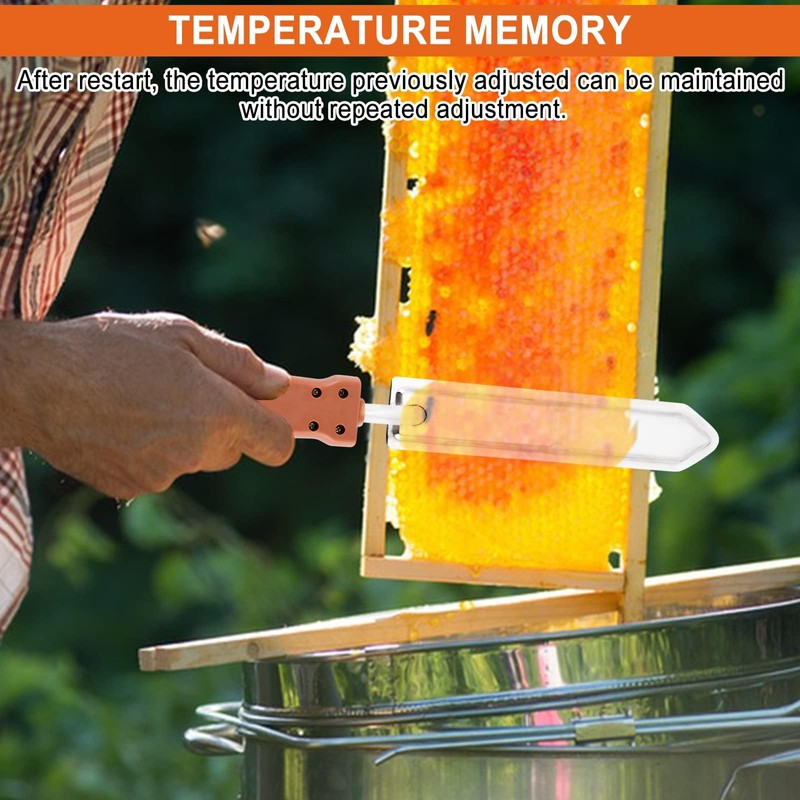 220V Electric Honey Cutter,Electric Uncapping Knife Beekeeping,50 to 180℃ Temperature