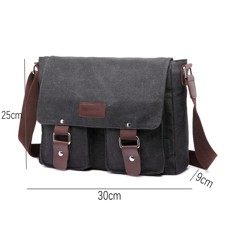 XFLYP Messenger Bag Mens, Men Shoulder Bags Canvas Satchel Cross