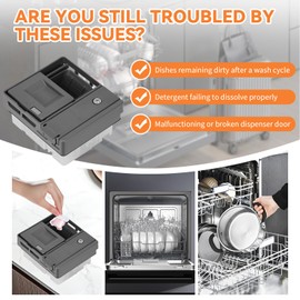 UPGRADED W10861000 W10620296 Dishwasher Detergent Dispenser Compatible With Whirlpool KitchenAid Maytag Dishwasher Detergent Dispenser Replacement Parts WDT750SAHZ0 WDTA50SAHZ0 WDT730PAHZ0 WDT970SAHZ0