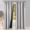 KEQIAOSUOCAI 100 Blackout Curtains with Black Liners - Solid Thermal