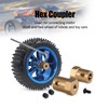 SHALUOMAN 4pcs Hex Coupler 4mm Bore Motor Hex Brass Shaft