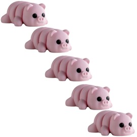 5-Pack Mini Baby Zou Pig Figurines – Cute Pig Collectibles, Farm Animal Gifts & Kawaii Home Décor – Standard, Mystery Color & Keychain Variants – 3D Printed in Canada