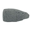 Men's Traditional Style Flat Cap Peaked Hat with Quilted Lining