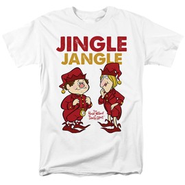 Popfunk The Year Without Santa Claus Jingle Jangle Unisex Adult T Shirt, White, 5X-Large