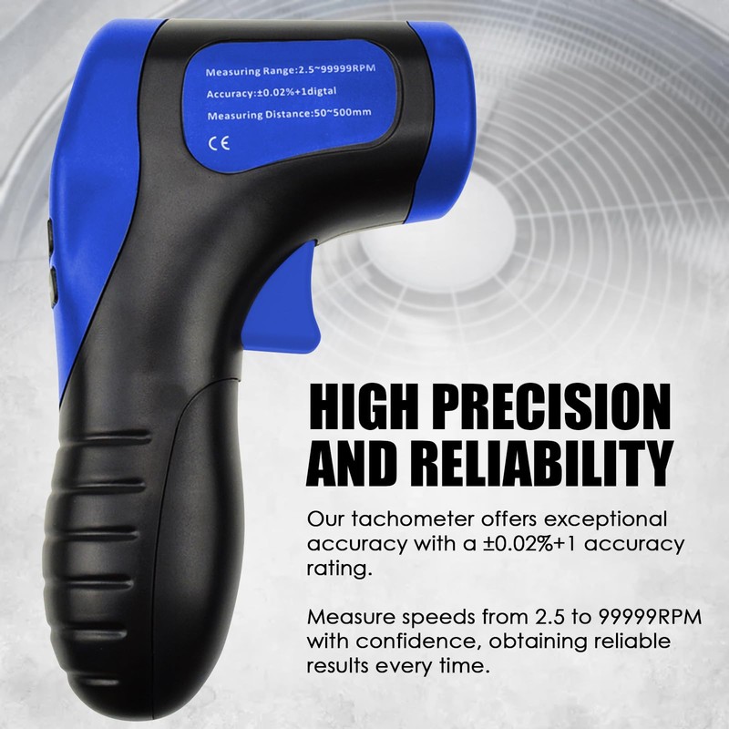 Laser Photo Tachometer RPM Gauge Tester for Engine Digital and