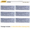 6 Packs 18 Inch Microfiber Dusting Pad, Reusable Mop Replacement