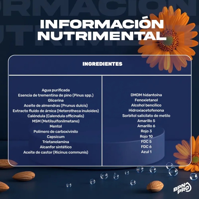 Doloflex BPN PRO Gel Muscular y Articular | Árnica Caléndula