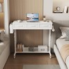 Rolling Standing Desk Adjustable Height with Drawers, 40 Inch Mobile