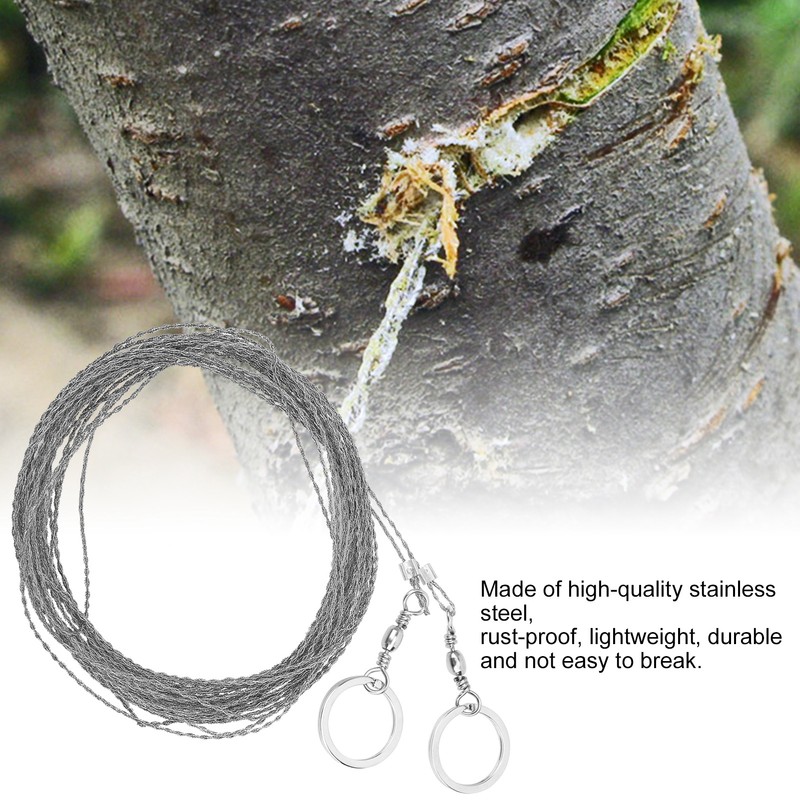 Outdoor Fretsaw Portable 10m Steel Wire Wilderness Survival Universal Stainless