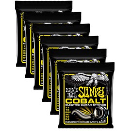 6 PACK Ernie Ball Cobalt Beefy Slinky Electric Guitar String