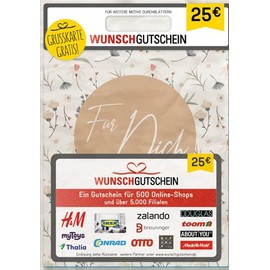 Wunschgutschein The Perfect Gift – 500 Redemption Partners – for Germany – by Post