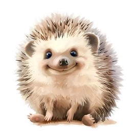 2pcs Adorable Smiling Hedgehog Sticker, 4.72"x5.12", Playful Cartoon Design for Cars, Motorcycles, Laptops, Trucks & More - Weather-Resistant & Disposable Car Decal |#CZ300