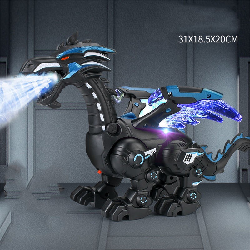 Electric Mechanical Dinosaur Toy with Sound Light Walking Toy Gifts
