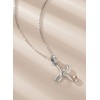 CELESTIA Birthday Gifts Silver Initial Necklaces for Women Letter K