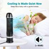 DR.PREPARE Oscillating Tower Fan, Desk Table Fan with 3 Speeds,