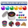 Antiestres Juguetes Juego Magnéticas De Bolas 216 Piezas Kit