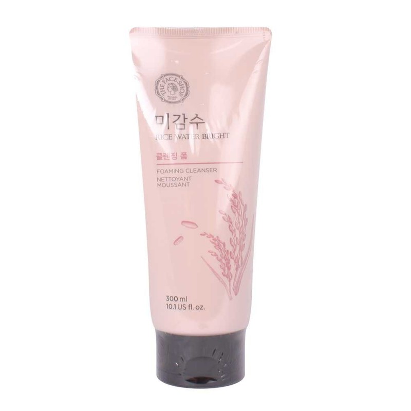 THEFACESHOP Rice Water Bright Foaming Cleanser, 10.1 Fl Oz