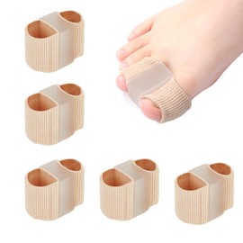TFAK 6-pack Toe Separators for Women & Men - Corrector Pads for Hallux Valgus to Relieve Big Toe Discomfort and Foot Pain During Pedicure