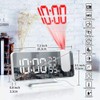 Hsthe Sea Projection alarm clock for bedroom, digital alarm clock