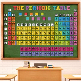 Funrous 171 Pcs Chemistry Periodic Table Poster Science Bulletin Board Cutouts Periodic Table for Classroom Chemistry Bulletin Board Set Back to School Classroom Wall Home Decor Teacher Supplies