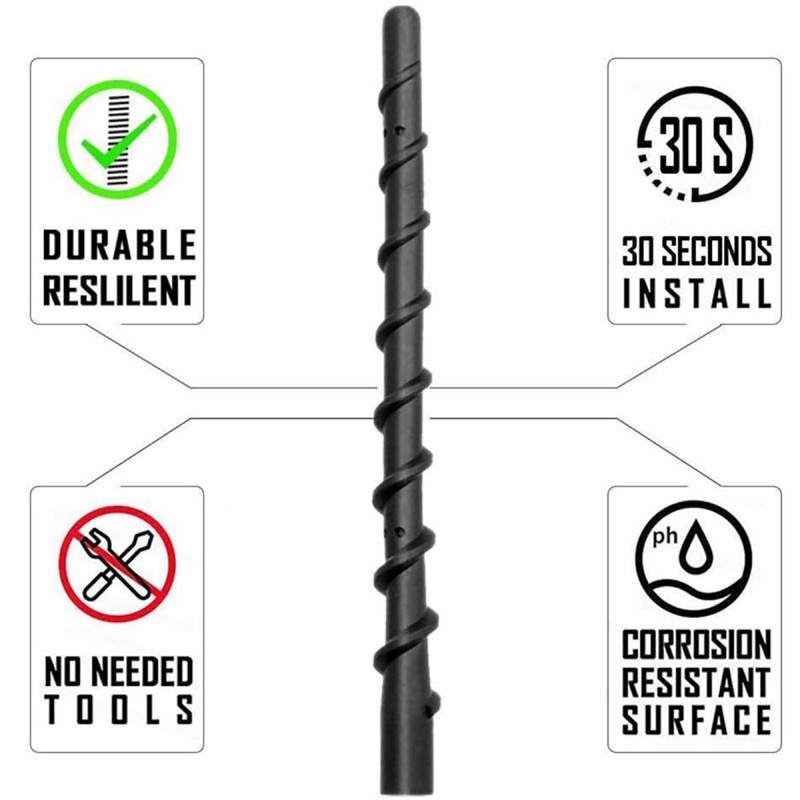VAGMI 9 Inch Antenna Compatible with Dodge Ram 1500 2500