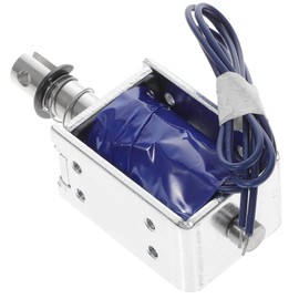 NOLITOY 12v Push Pull Type Solenoid Electromagnet Linear High Adsorption Force Frame Design for Electronic Parts Efficient Plunger Spring Return for Various Applications