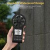 GOYERRNES Handheld Anemometer CFM Meter, Rechargeable Digital Air Flow Wind
