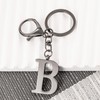 LAXPICOL Black Keychain Letter B Keychains for Women Men Bag