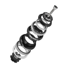 HOUSON Bicycle Headset 34-34 mm - Double Bearing System, CNC Aluminum with Dust Cover & Anodizing for Straight Forks (28.6/30 mm, 111 g)
