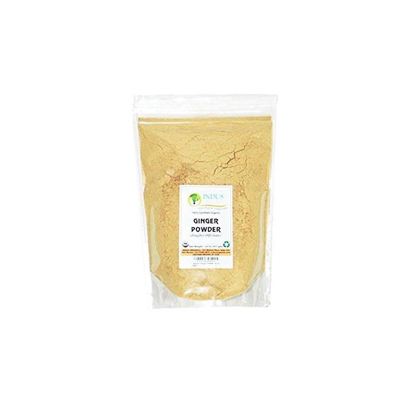 Indus Organics Turmeric (6% Curcumin) & Ginger Powder, Combo Pack,