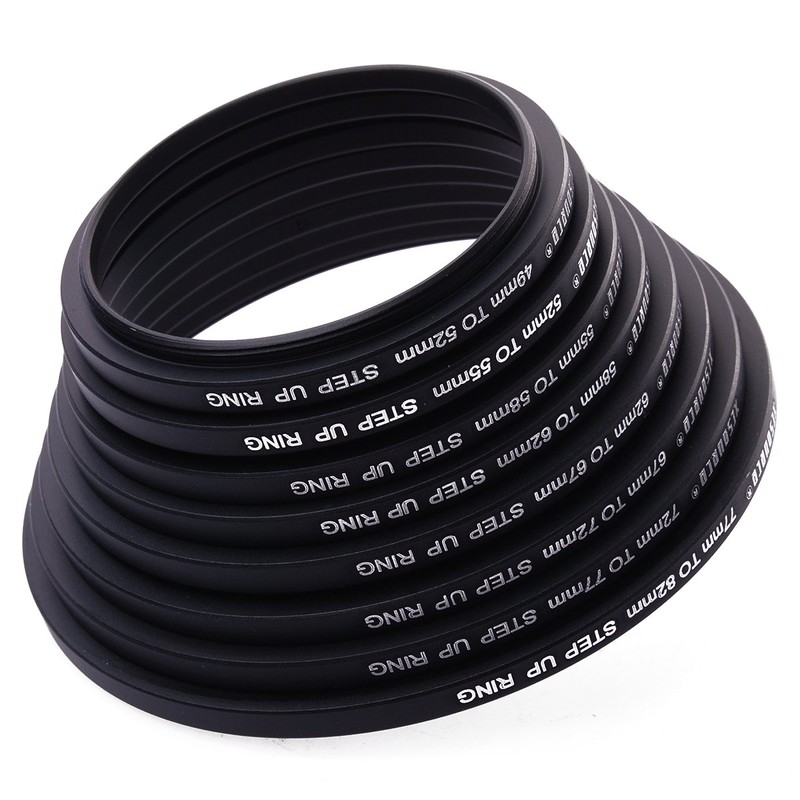 XCSOURCE 16pcs Adapter Ring Set 8 Step Up Rings +