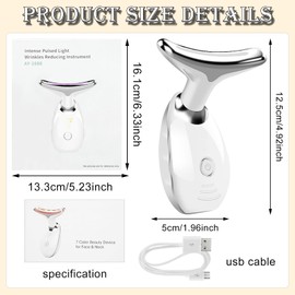 GAROMIA Gesichtsmassagegerät Gegen Falten Gesichtspflegegerät mit 3 Modi Gua Sha Elektrisch Hals Gesichtsstraffungsgerät Gesichtsgerät für Hautstraffung & Lifting Gesichtsmassage für Damen Männer