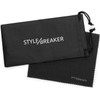 styleBREAKER Women's Sunglasses Black Gestell Silber-Schwarz / Glas Grau verlaufend