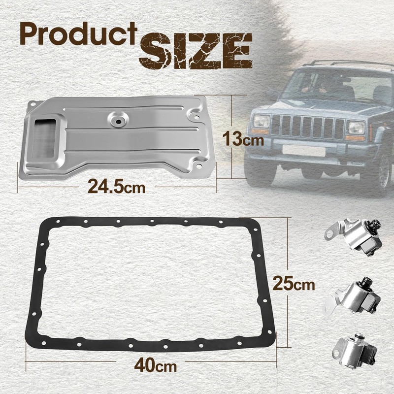 WildGear Transmission Shift solenoid Kit Fit for Jeep A340 AW4