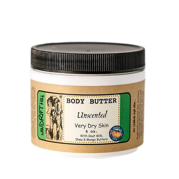 Windrift Hill Body Butter for Very Dry Skin (Unscented)