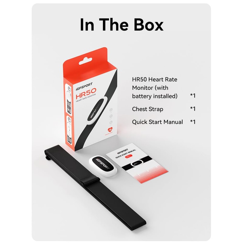 iGPSPORT HRM Bluetooth & ANT+ for Fitness Training Running Cycling