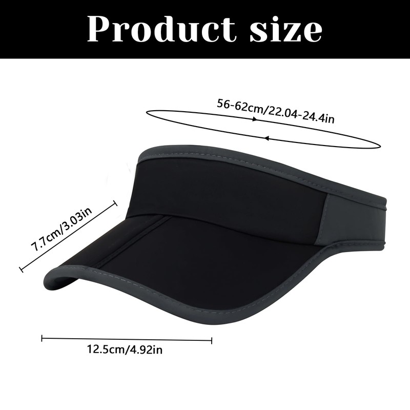 YAMEIZE Sun Visor Cap Women Men Sun Protection Head Sun