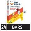 Pure Organic Layered Fruit Bars, Gluten Free, Vegan Fruit Snacks,
