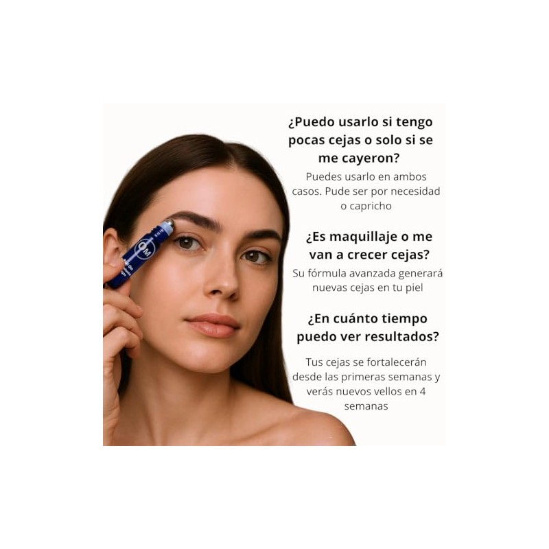 Mexico Roll On de Crecimiento de Cejas, sin Fragancia Añadida,
