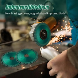 Indestructible Disc 2.0 - Cut Everything in Seconds, 2024 Upgrade Indestructible Disc for Angle Grinder 7/8 inch, 4 inch Circular Saw Blades for Ceramic Tile Glass Metal Wood Cutting