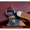 ontto Leather Car key fob cover fit for Hyundai Tucson