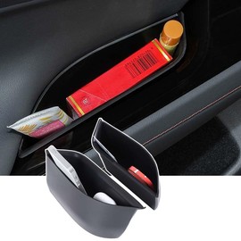 Car Door Handle Storage Box Suitable for Volkswagen ID.7 Accessories, Pack of 2 Car Storage Box Organiser, Car Storage Box for VW Accessories, Car Door Inner Frame Storage Box (Rear Door Box)