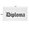 50 Graduation Diploma Guest Napkins Black and White Disposable Paper