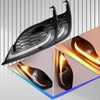 BINQIGOO LED Front Bumper Fog Light Switchback White Daytime Running