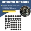 Motorcycle Bolt Covers Engine Bolt Head Toppers Caps Kit for