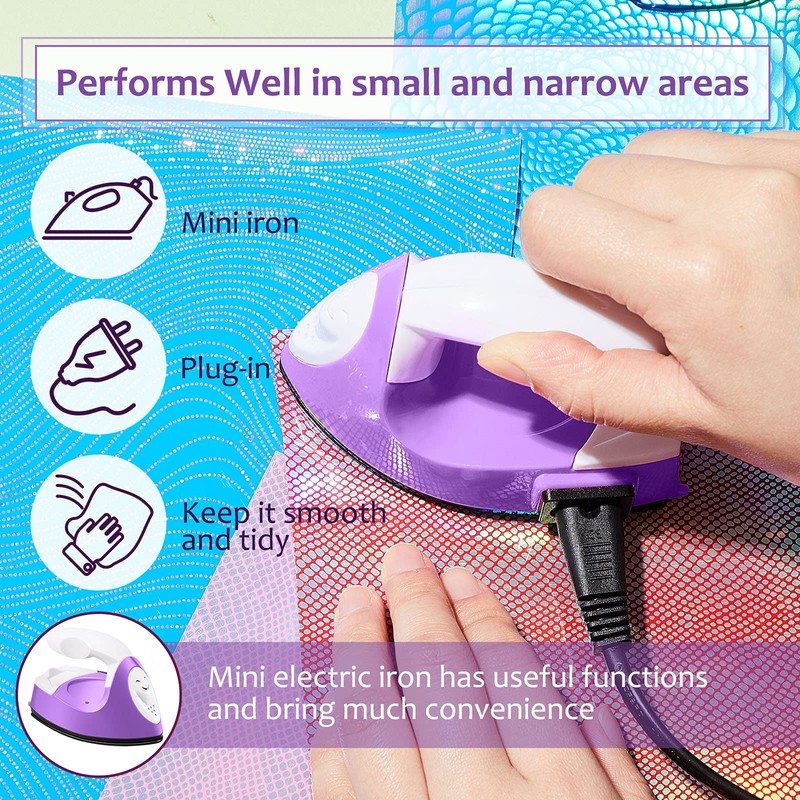 Honoson Mini Craft Iron Mini Heat Press Small Iron Portable